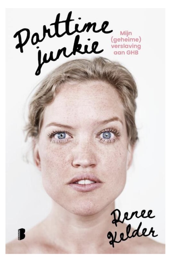 Cover met witte, blonde vrouw 'Parttime-junkie'